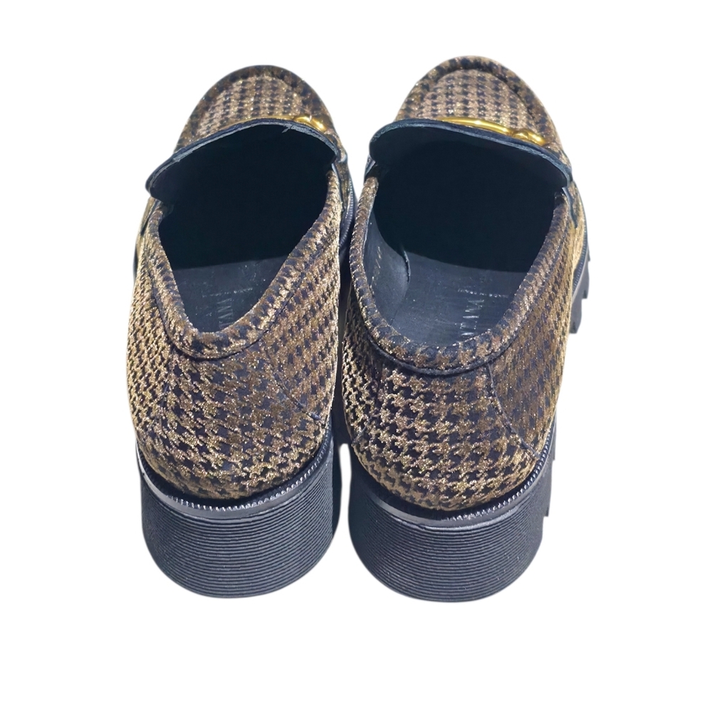 NEW Pons Quintana Menorca Woven Horsebit Loafers 65 BRONZE EU 40 Made Spain - Picture 4 of 11